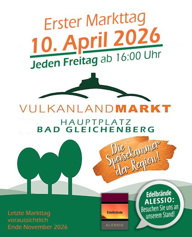 Wir sind am Vulkanlandmarkt Bad Gleichenberg